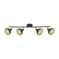 Lampa sufitowa Savio 84,5cm 4xE14 | czarny/złoty