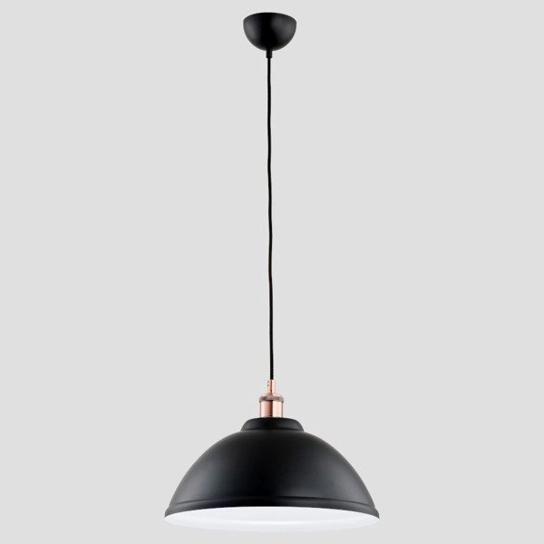 Lampa sufitowa IDIFOR I czarny śr. 37cm