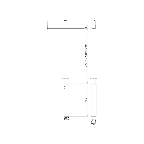 Oprawa magnetyczna LED MultiLINE LUGO LV L 24° 9W 3000K | biały