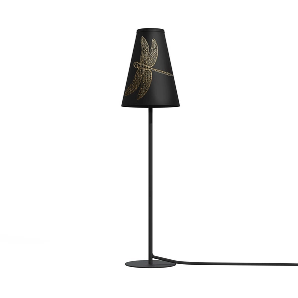 Lampa stołowa TRIFLE BLACK 44cm G9 | czarny/złoty 8077