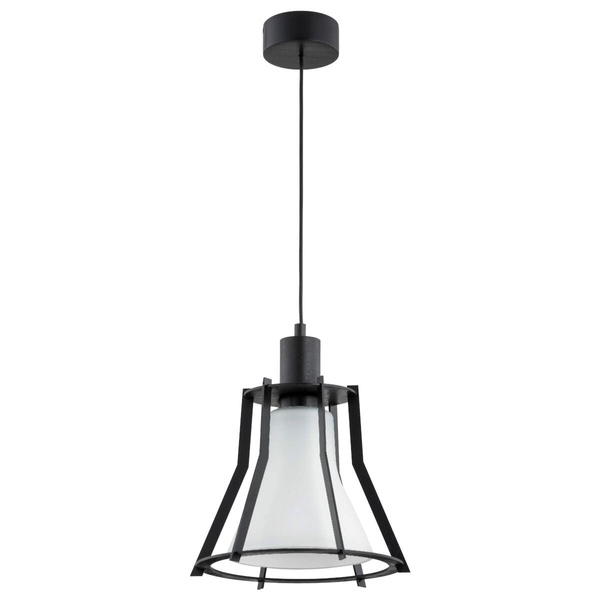 Lampa wisząca nad stół POMA X E27 szer. 30cm | czarny