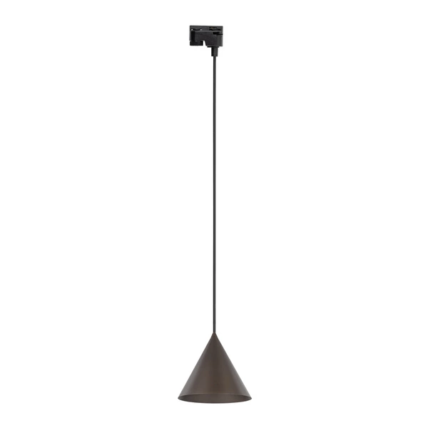 Lampa wisząca do szyny 1F TRACER CONO BROWN E27 dług.158cm szer.19cm | Brązowy 10651