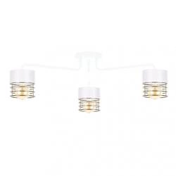 Lampa sufitowa 3xE27 ROYAL WHITE/GOLD