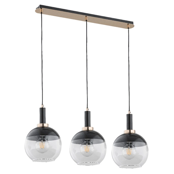 Lampa wisząca ALFA ADRIA CZARNA 3xE27 18cm | 62190