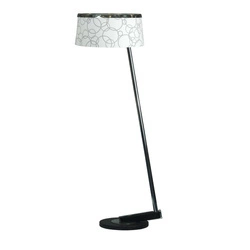 Lampa podłogowa IMPRESJA 51-45082 chrom/czarny/biały 1x60W E27