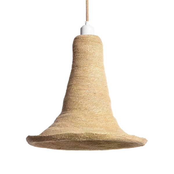 Lampa Wisząca Boho z Włókna Naturalnego Abruzzo Chiara E27 56cm