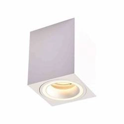 Natynkowy spot sufitowy Bima Ring Square White 1xGU10 |  Biały