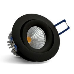 Oprawa wpuszczana oczko TERI RO 10W neutralna 4000K czarny śr. 8,1cm