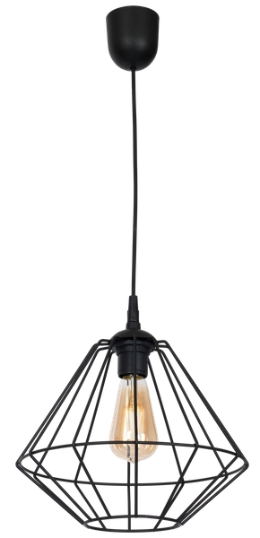 INDUSTRIALNA Lampa wisząca COLIN BLACK 1xE27 MLP4789