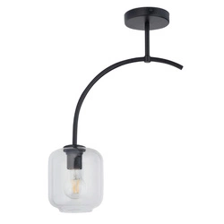 Klasyczna lampa wisząca do sypialni SHINE E27 60W wys. 52cm | transparent