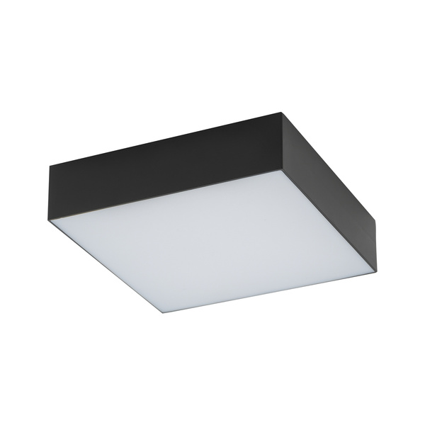 Plafon LID SQUARE LED 16cm 25W barwa ciepła 3000K | czarny 10425