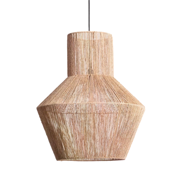 Lampa Wisząca Boho z Włókna Naturalnego Zewnętrzna Abruzzo Paola 50cm E27