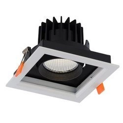 Lampa sufitowa wpuszczana DIA 18W LED 3000K | biały czarny 8722