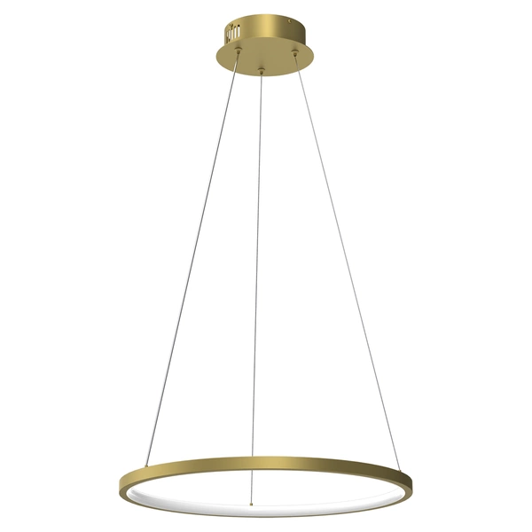 Nowoczesna lampa wisząca ROTONDA GOLD 27W LED | Złota