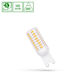 LED G9 230V 4.5W WW SMD 5 LAT PREMIUM SPECTRUM