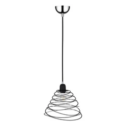 Lampa Wisząca Komet 1xE27 Max.60W Chromowany Metal/Czarny Metal/Czarny Kabel PCV 1853104