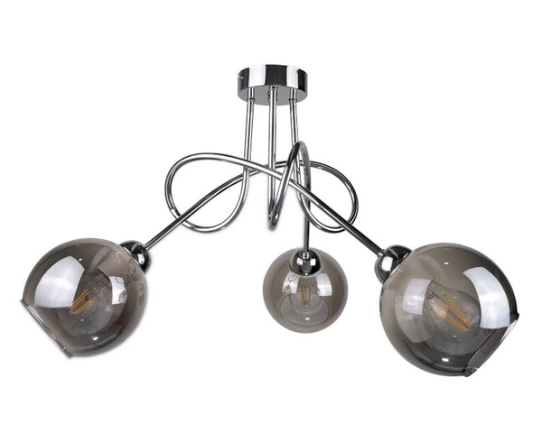 Lampa sufitowa 3xE27 RING SILVER