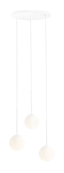 LAMPA WISZĄCA BOSSO 3 RING WHITE