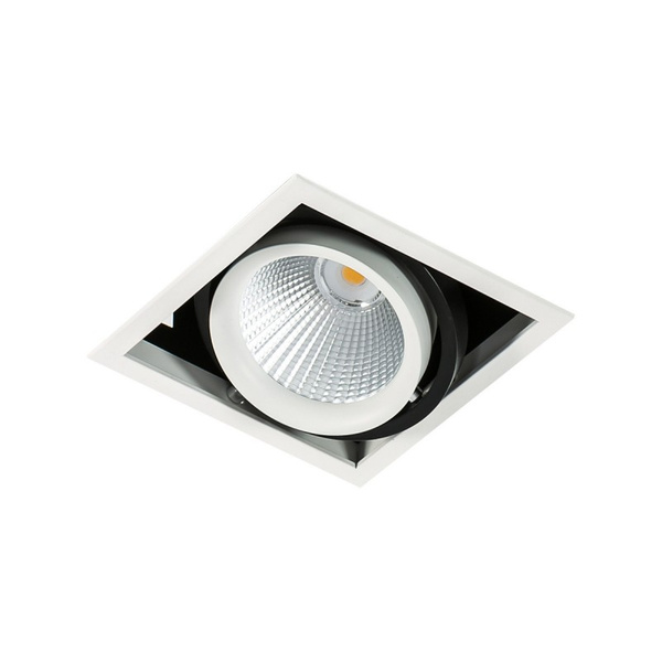 Oprawa wpuszczana Vertico Double dł. 13,8cm 18W LED neutralna biel 4000K | czarny/biały