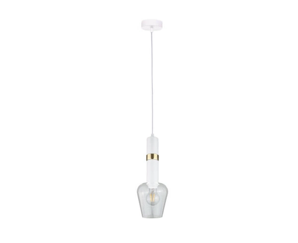 Lampa wisząca 1xE27 VERBUM WHITE/GOLD