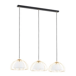 Lampa wisząca NERSY GOLD  dł. 80cm 3xE27 | złoty