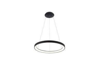 Lampa wisząca Italux Vico 48cm 38W LED barwa zmienna (CCT) | czarny