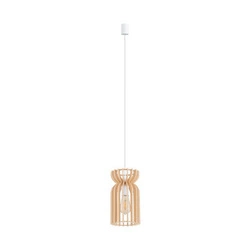 Lampa wisząca KYMI B szer. 16 cm E27 | biały 10571