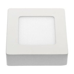 ALGINE ECO LED SQUARE 230V 6W IP20 CW SUFITOWE BIAŁA RAMKA NATYNKOWA &