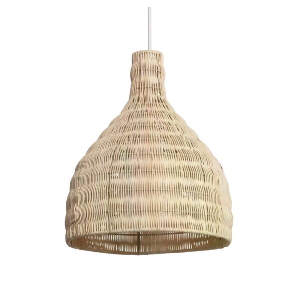 Lampa Wisząca Boho z Rattanu Abruzzo Flavia 30cm E27