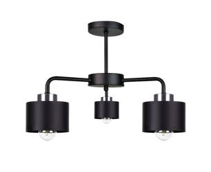 Lampa sufitowa 3xE27 SIMPLY BLACK/SILVER