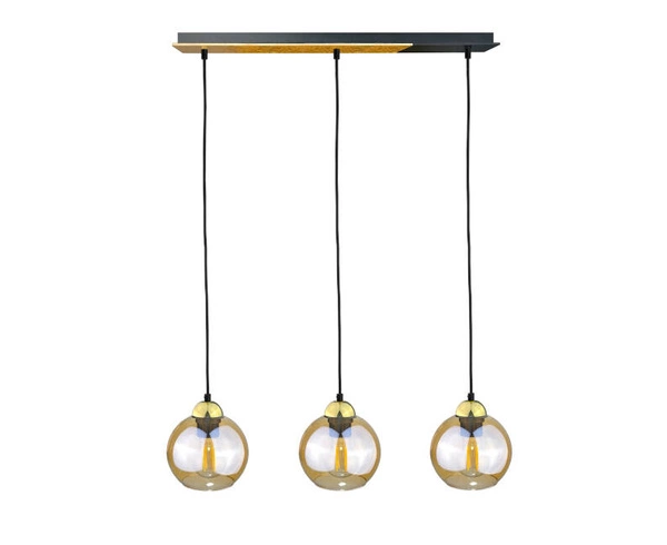 Lampa wisząca 3xE27 GRACJA LONG GOLD/BLACK IV