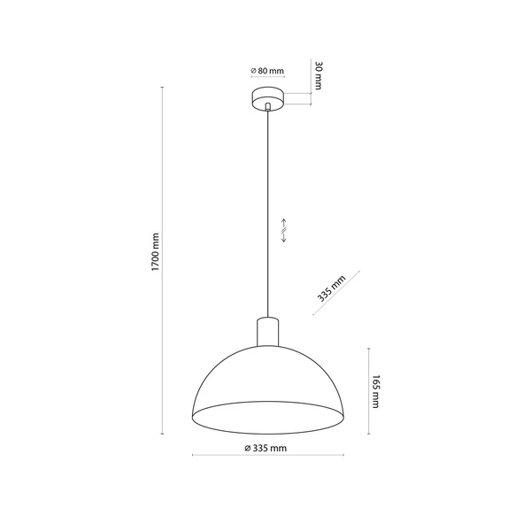 OSLO BROWN LAMPA WISZĄCA 1 PŁ 4508