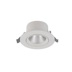 Lampa podtynkowa EGINA LED szer. 11cm 10W barwa ciepła 3000K | biały