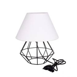 Lampka nocna 1xE27 PATI BLACK/WHITE