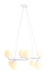 LAMPA WISZĄCA KRONE 8 WHITE