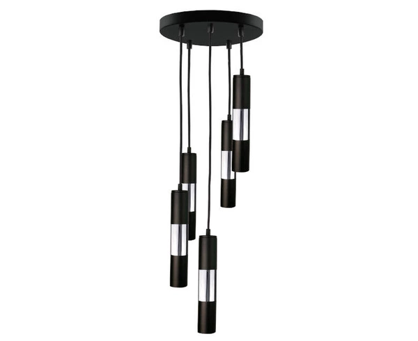 Lampa wisząca 5xGU10 MAGNUM BLACK/SILVER