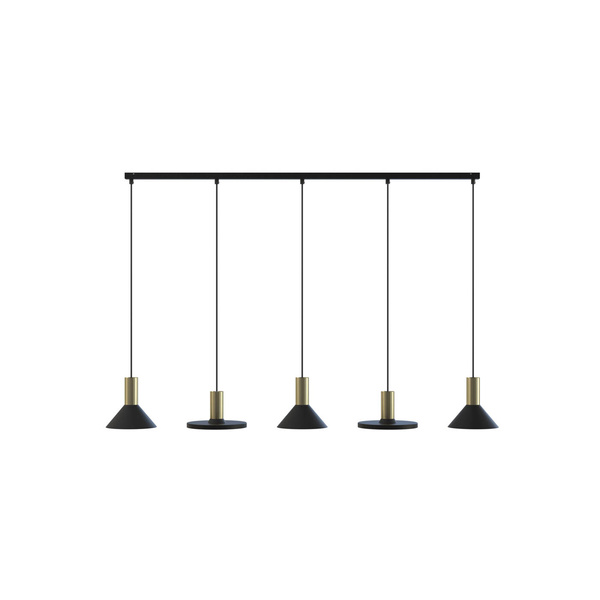 Lampa wisząca HERMANOS V wys. 130cm 5xGU10 | czarny