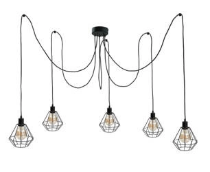 Lampa wisząca 5xE27 FOSKAL BLACK