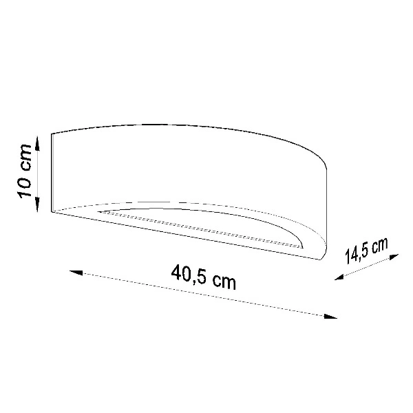 Kinkiet Ceramiczny ATENA SL.0001 biały (z możliwością malowania) 1xE27
