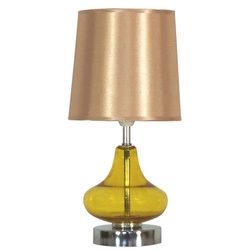 Lampa stołowa/nocna ALLADINA 41-10933 bursztynowa 1x40W E14