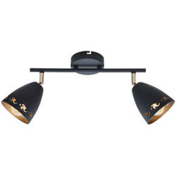 Lampa sufitowa COTY listwa 92-67166 czarna 2xE14