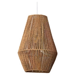 Lampa Wisząca Boho Z Plecionego papieru Abruzzo Giula 30cm E27