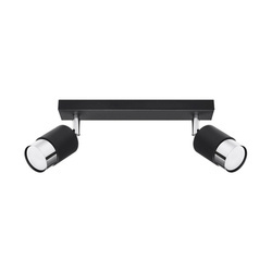 Lampa sufitowa (spot) NERO 2, SL.1065, czarny/chrom, 2x40W GU10