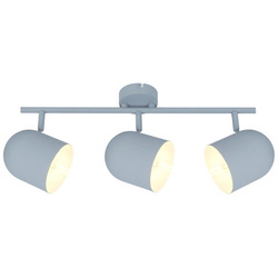 Nowoczesna lampa sufitowa AZURO listwa 93-63229 szary mat 3xE27