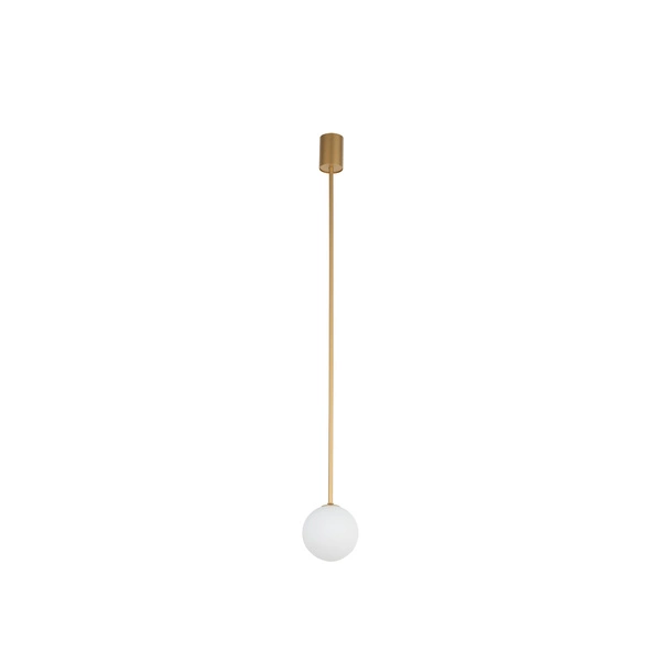 Lampa wisząca KIER M SATIN GOLD 96cm G9 | złoty satynowy 10306