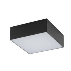 Plafon LID SQUARE LED 11cm 15W barwa ciepła 3000K | czarny 10424