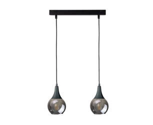 Lampa wisząca 2xE27 LACRIMA SMOKY BLACK