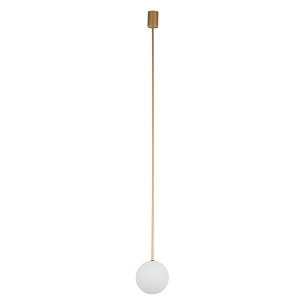 Lampa wisząca KIER L SATIN GOLD 140cm G9 | złoty satynowy 10308