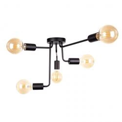 Lampa sufitowa 5xE27 NIXON BLACK