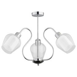 Lampa sufitowa nowoczesna TESSA CHROME III śr. 55cm